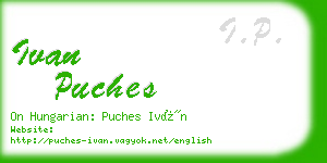 ivan puches business card